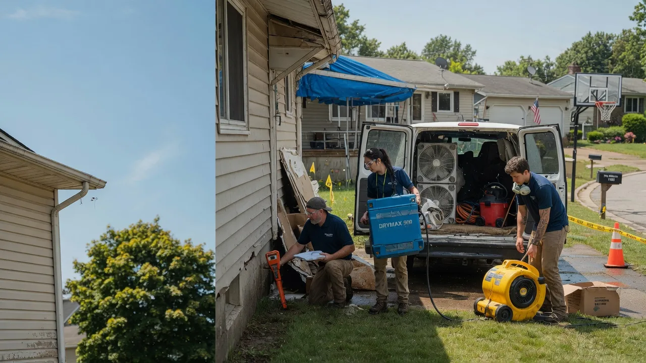 Ceiling Leak Cleanup in Allenton, WI near me