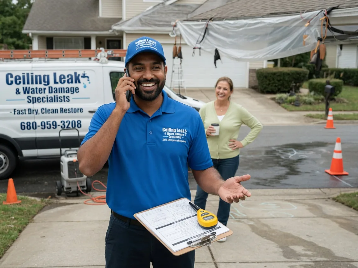 Ceiling Leak Cleanup Allenton, WI FAQs